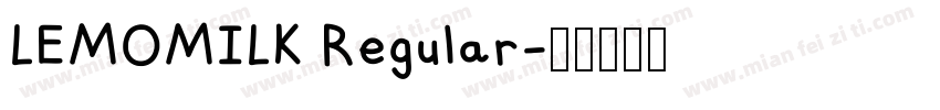 LEMOMILK Regular字体转换